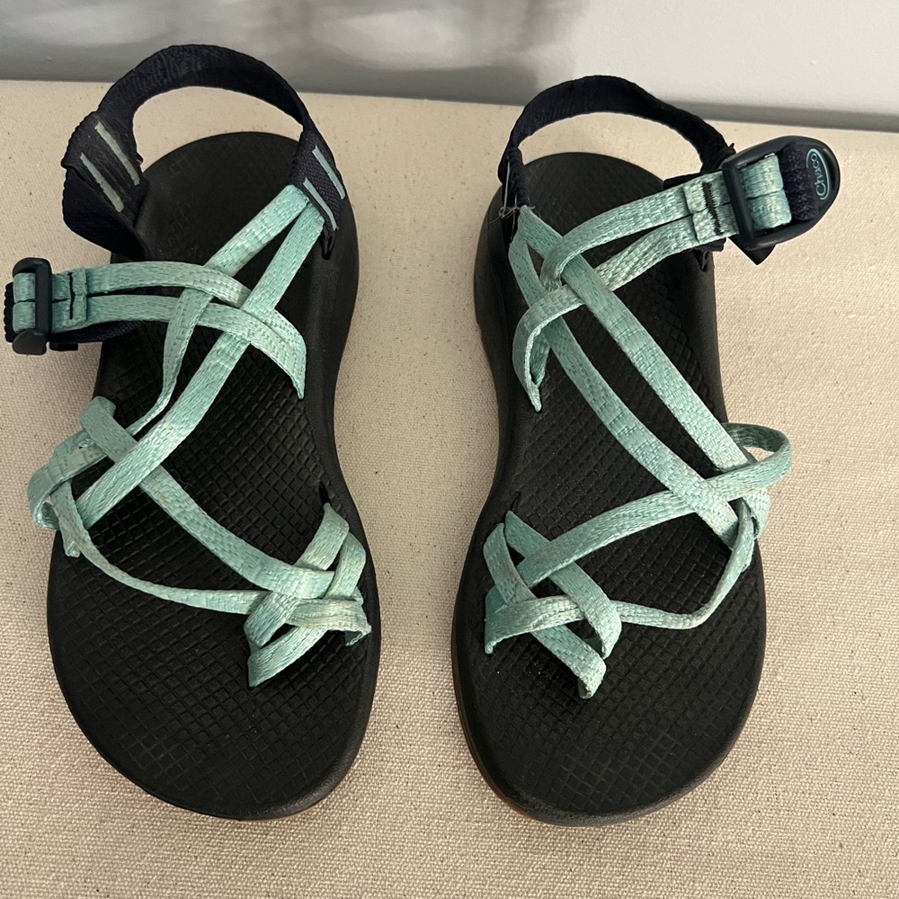 Chaco Women's Sandals - Black and Mint